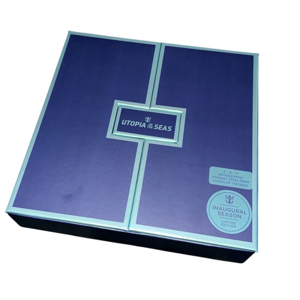 Royal Caribbean Utopia Seas 2024 Inaugural Steel Collector Set Limited Edition - Picture 7 of 12